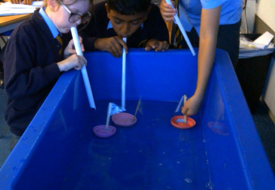 Testing water resistance in Science.
